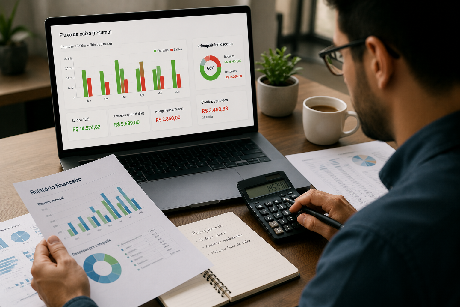 Fluxo de caixa: por que sua empresa dá lucro mas vive no aperto